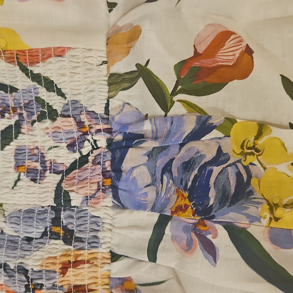 FARM Rio Off-White Greek Garden LENZING™ ECOVERO™ Euroflax™ Maxi Dress BNWT XL - Picture 5 of 8